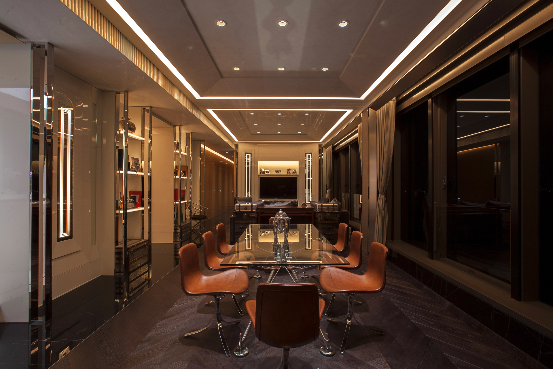 Harbour One interior dining and living project